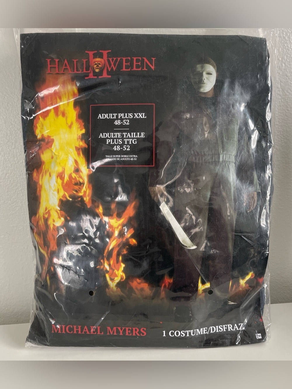 New Halloween II Adult Michael Myers XXL Coveralls Jumpsuit + Mask Costume